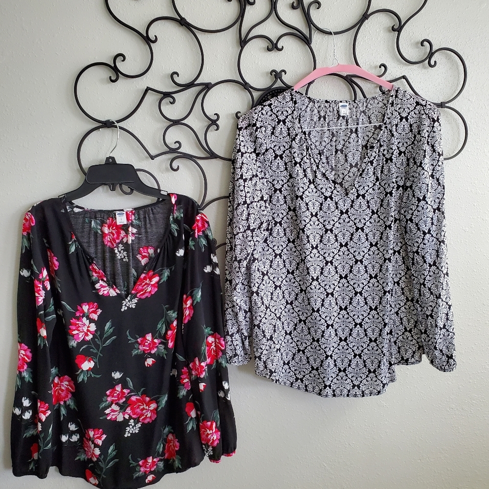 Long sleeve printed top set